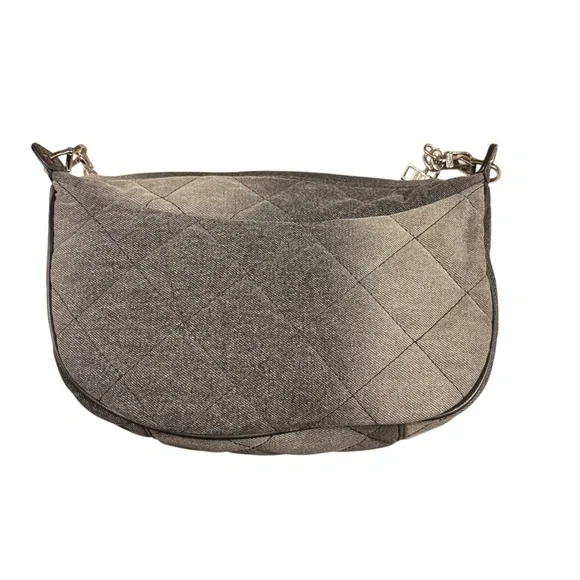 Steve Madden | NWOT Quilted Denim Crossbody + Wallet | Grey/Black - Picture 14 of 15